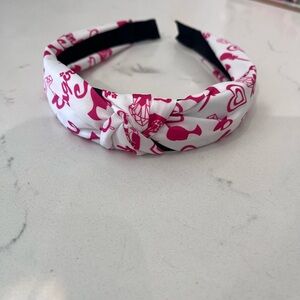 Pink and White Headband